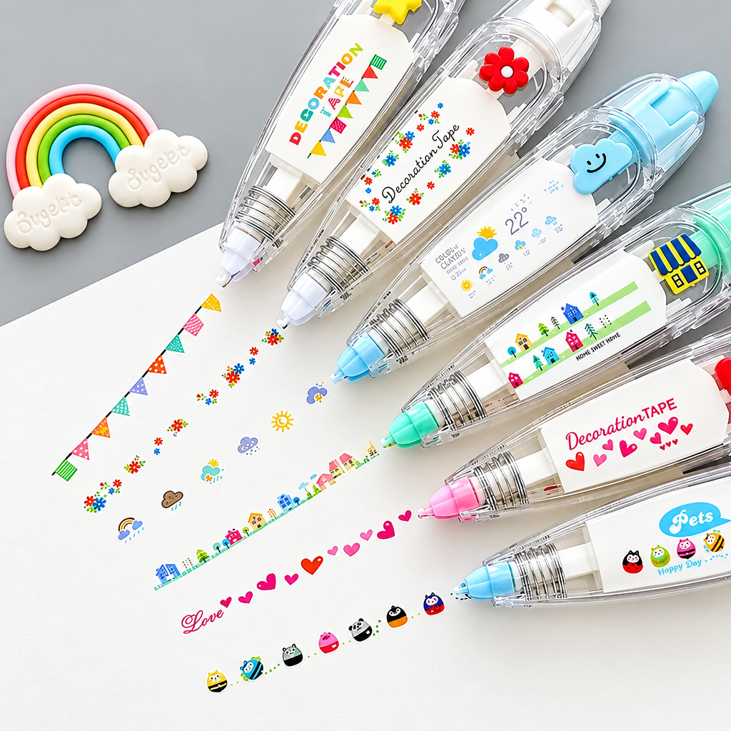 DoodleTape – Rotolo di nastro decorativo per journaling e lavoretti creativi
