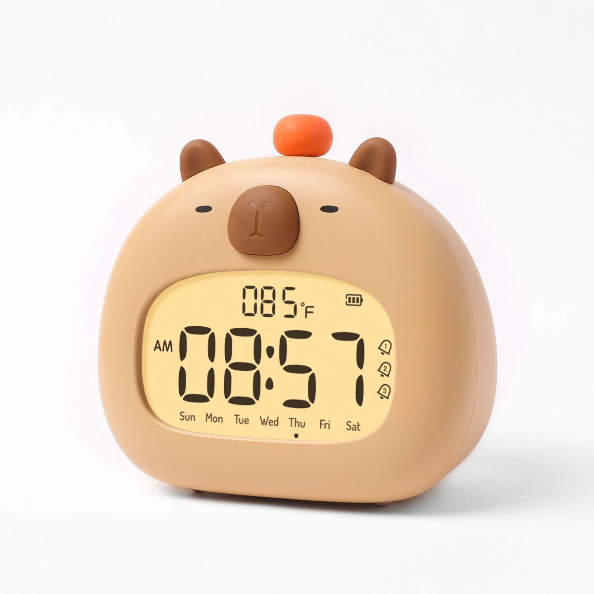 CappyClock – Carino e multifunzionale – Sveglia digitale per bambini con lucina notturna