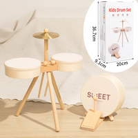 Thumbnail for Kids Wooden Drum Toy – Musica e creatività – Set di batteria giocattolo