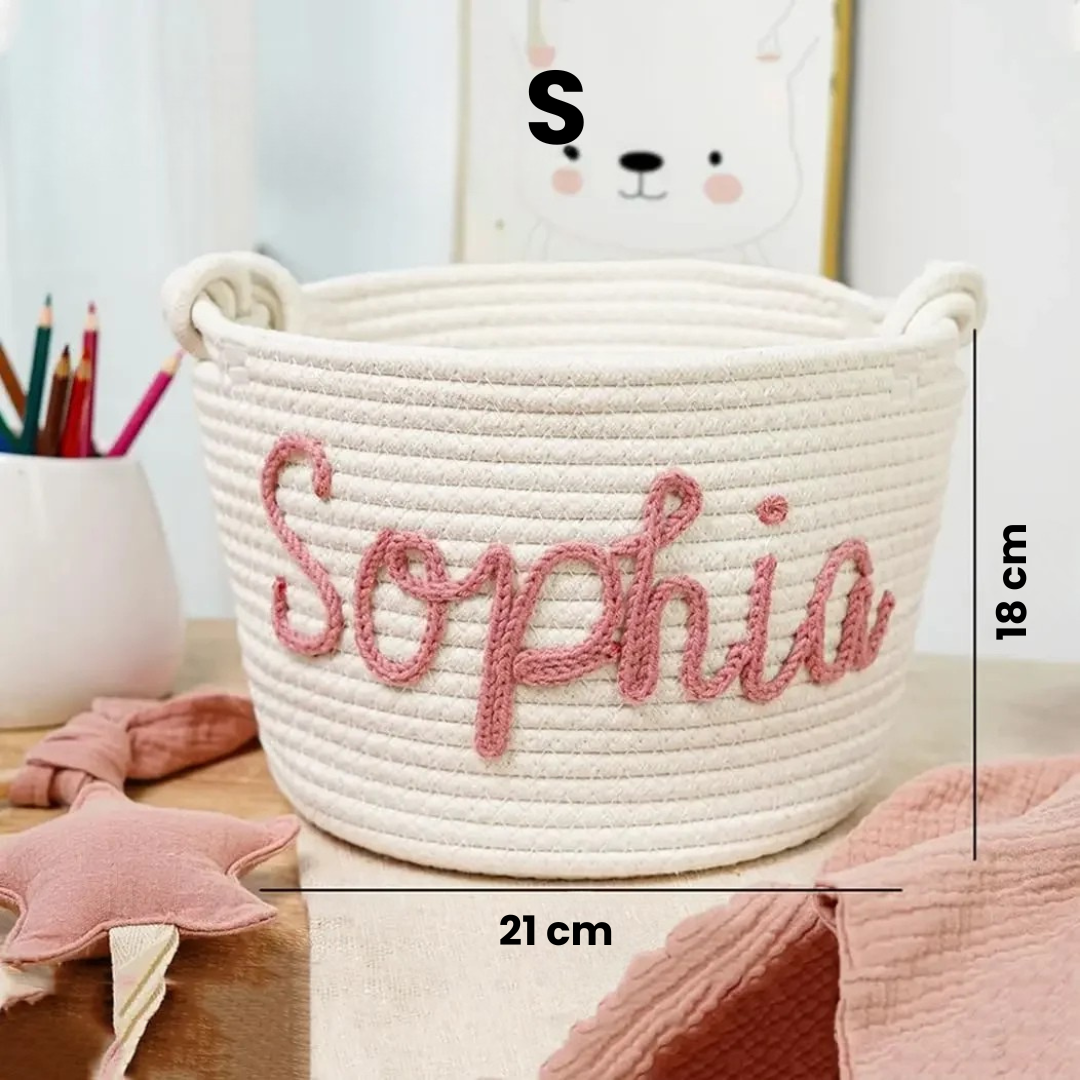 CuddleBasket – Carino e personale – Cestino per pannolini personalizzato