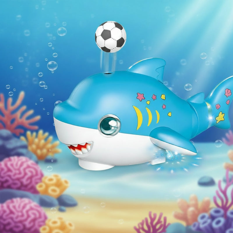 BubbleShark – Giocoso e interattivo – Squalo che soffia bolle