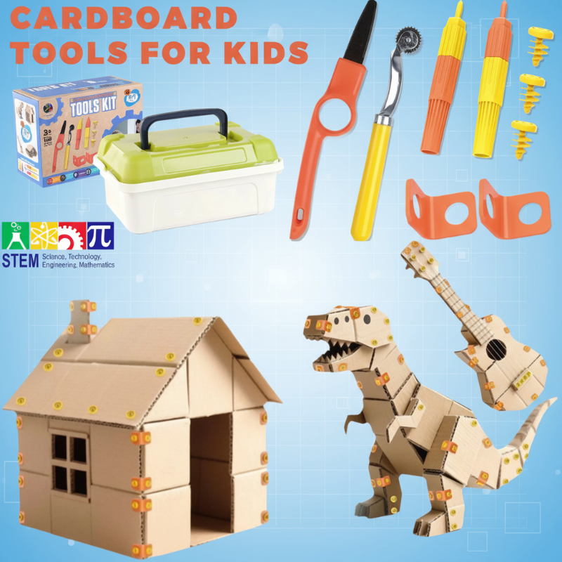 ToolMaster – Il set di attrezzi definitivo per chi costruisce con il cartone – Set di attrezzi per bambini