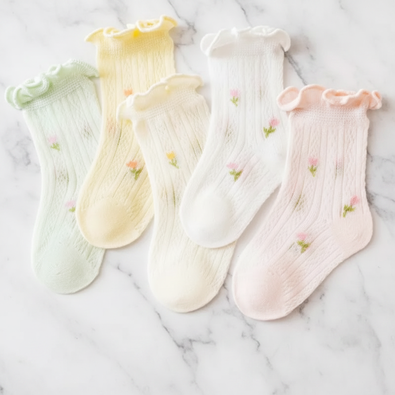 HappyToes – Colorate e carine – Calzini per neonati (set da 5)