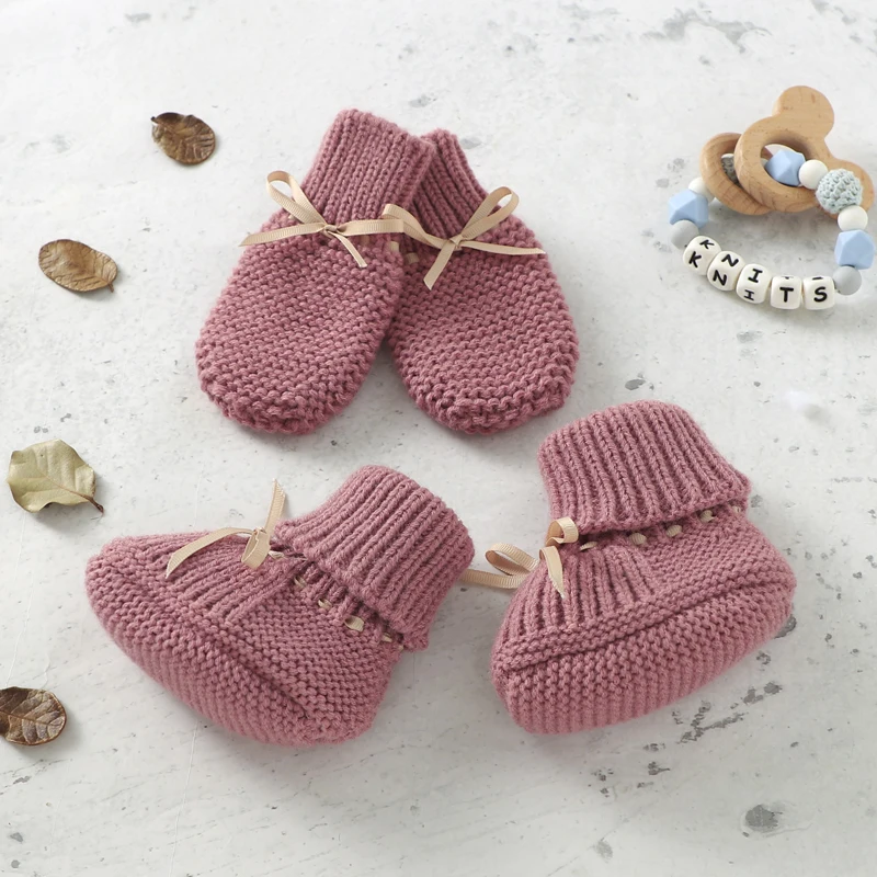 Booties & Mittens – Morbido e caldo – Set di guanti e scarpine