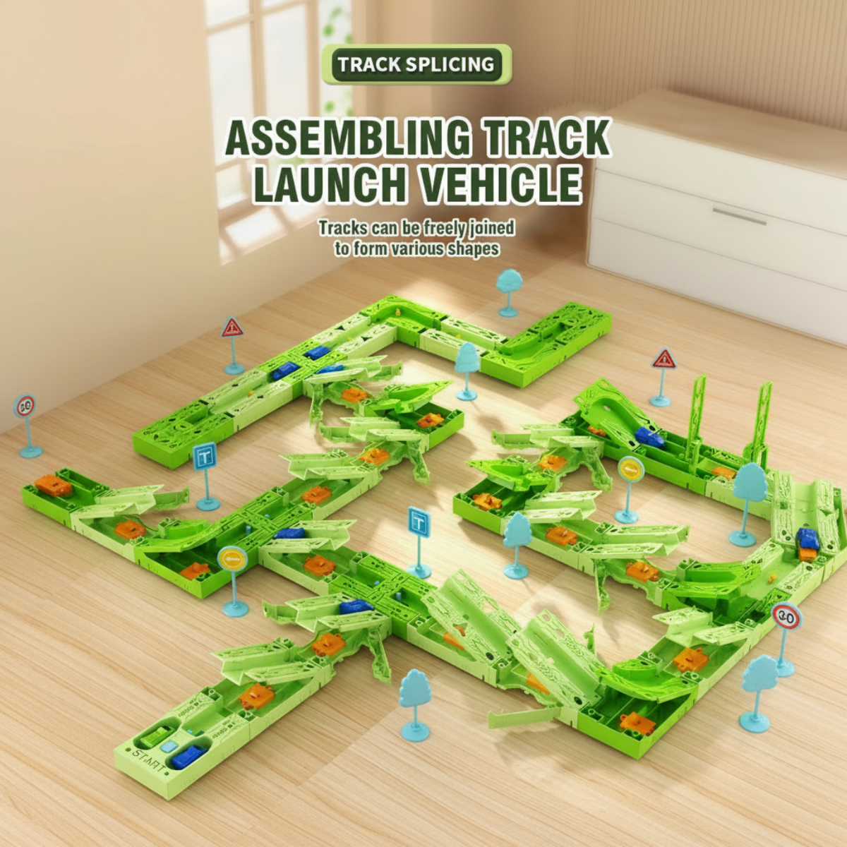 GravityRacer – Istruttivo e divertente – Set di pista con veicoli fai da te