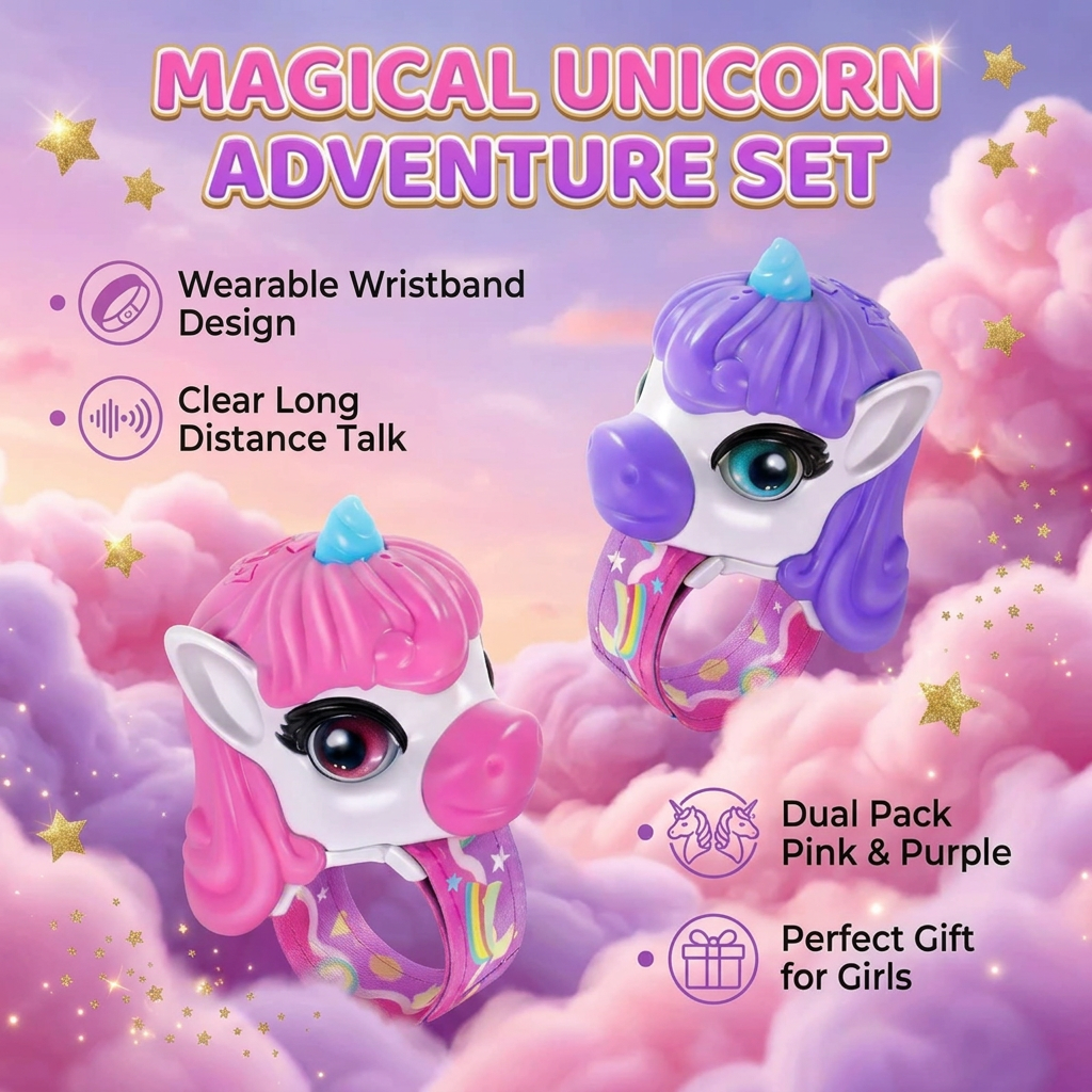 UnicornTalk – Carino e interattivo – Walkie-talkie a forma di unicorno per bambini