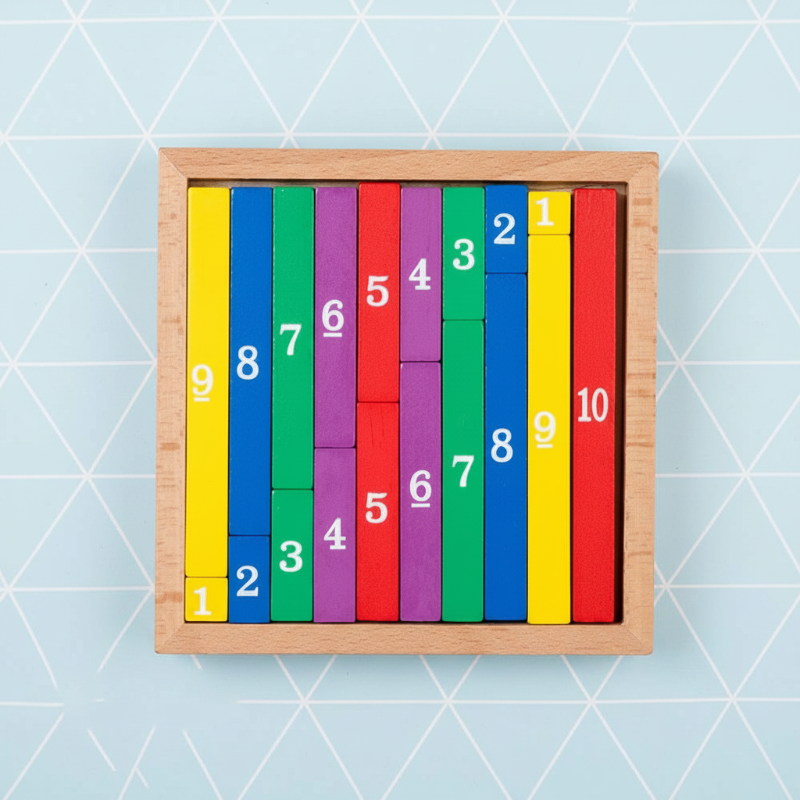 TinyMath – Istruttivo ed educativo – Tavola di calcolo in legno con i numeri