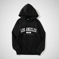 Thumbnail for MiniUrban – Accogliente ed elegante – Maglione con cappuccio e stampa Los Angeles/New York