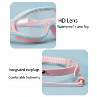 Thumbnail for AquaVision – Protezione antiappannamento e anti-UV regolabile – Occhialini da nuoto in silicone con tappi per le orecchie