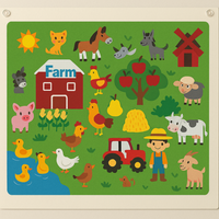 Thumbnail for FeltBoard™ - Scopri animali meravigliosi - Pannello in feltro