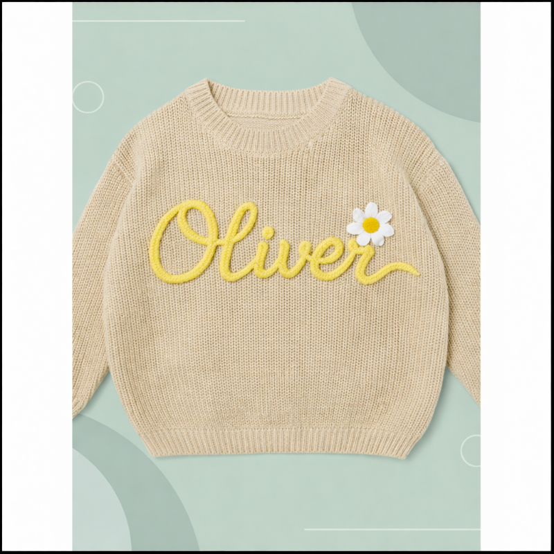 TinyStitch – Maglione personalizzato con nome per bambini