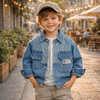 DenimStar – Elegante e resistente – Giacca di jeans per ragazzi