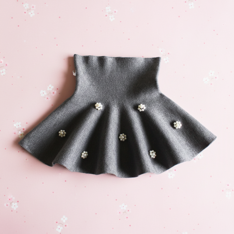 Girls Knitted Skirt – Comfort e stile – Gonna per bambina
