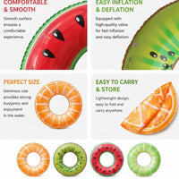 Thumbnail for SunSplash – Tropicale e confortevole – Ciambella da bagno con frutta tropicale
