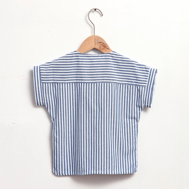 LittleClassic – Elegante e comoda – Camicia da ragazzo in lino con bottoni