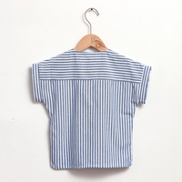 Thumbnail for LittleClassic – Elegante e comoda – Camicia da ragazzo in lino con bottoni