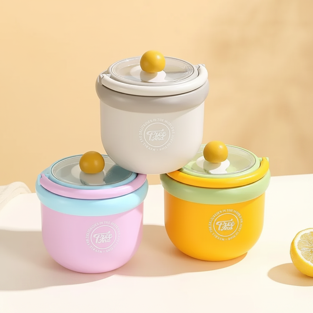 MealMate – Pratico e isolante – Ciotola da pranzo in acciaio inossidabile con cucchiaio