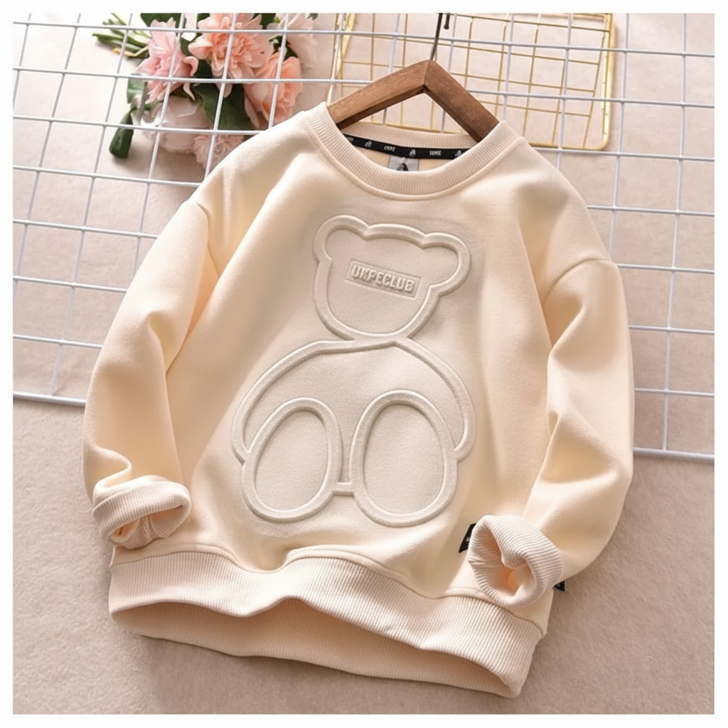 LittleCloud – Comodo e accogliente – Maglione con motivo 3D a forma di orso