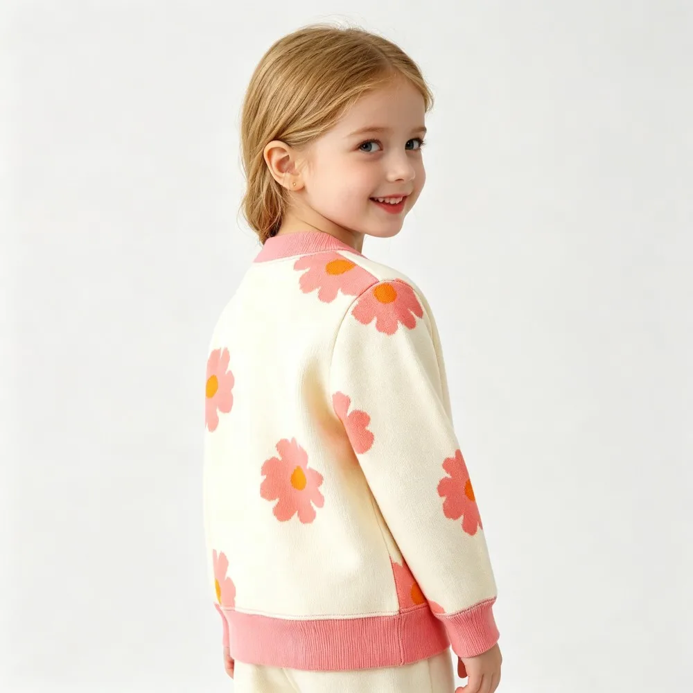 CozyCardi – Morbido e caldo – Cardigan lavorato a maglia con simpatiche stampe
