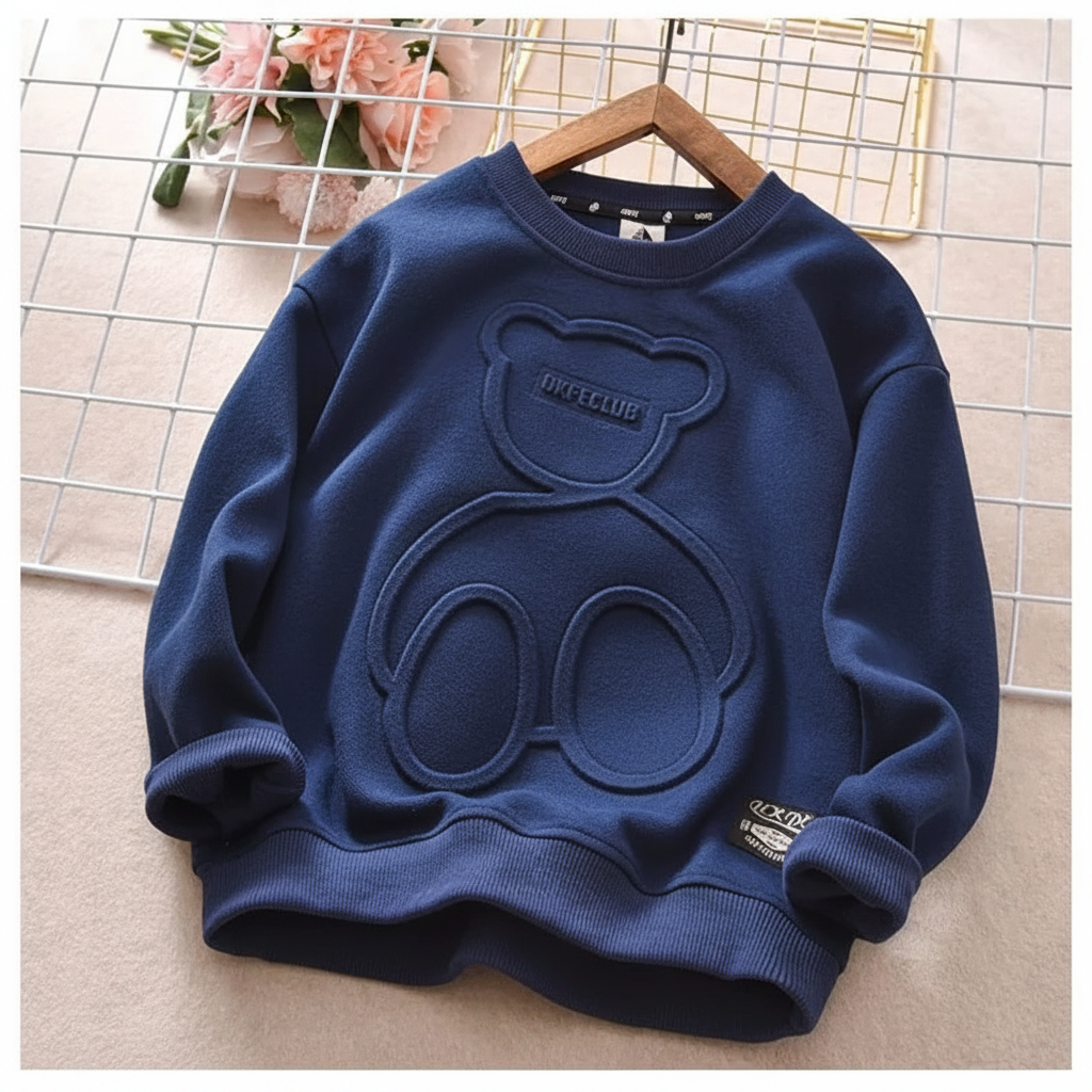 LittleCloud – Comodo e accogliente – Maglione con motivo 3D a forma di orso