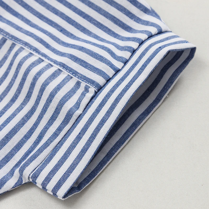 LittleClassic – Elegante e comoda – Camicia da ragazzo in lino con bottoni