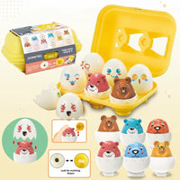 Thumbnail for Montessori 3D Eggs Puzzle – Divertente per Pasqua - Gioco di smistamento delle uova
