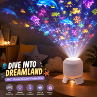 Thumbnail for SeaDream – Divertente e istruttiva – Lampada da notte LED girevole a 360°