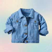Thumbnail for Candy Color Giacca di jeans – Giacca in denim leggera per bambini