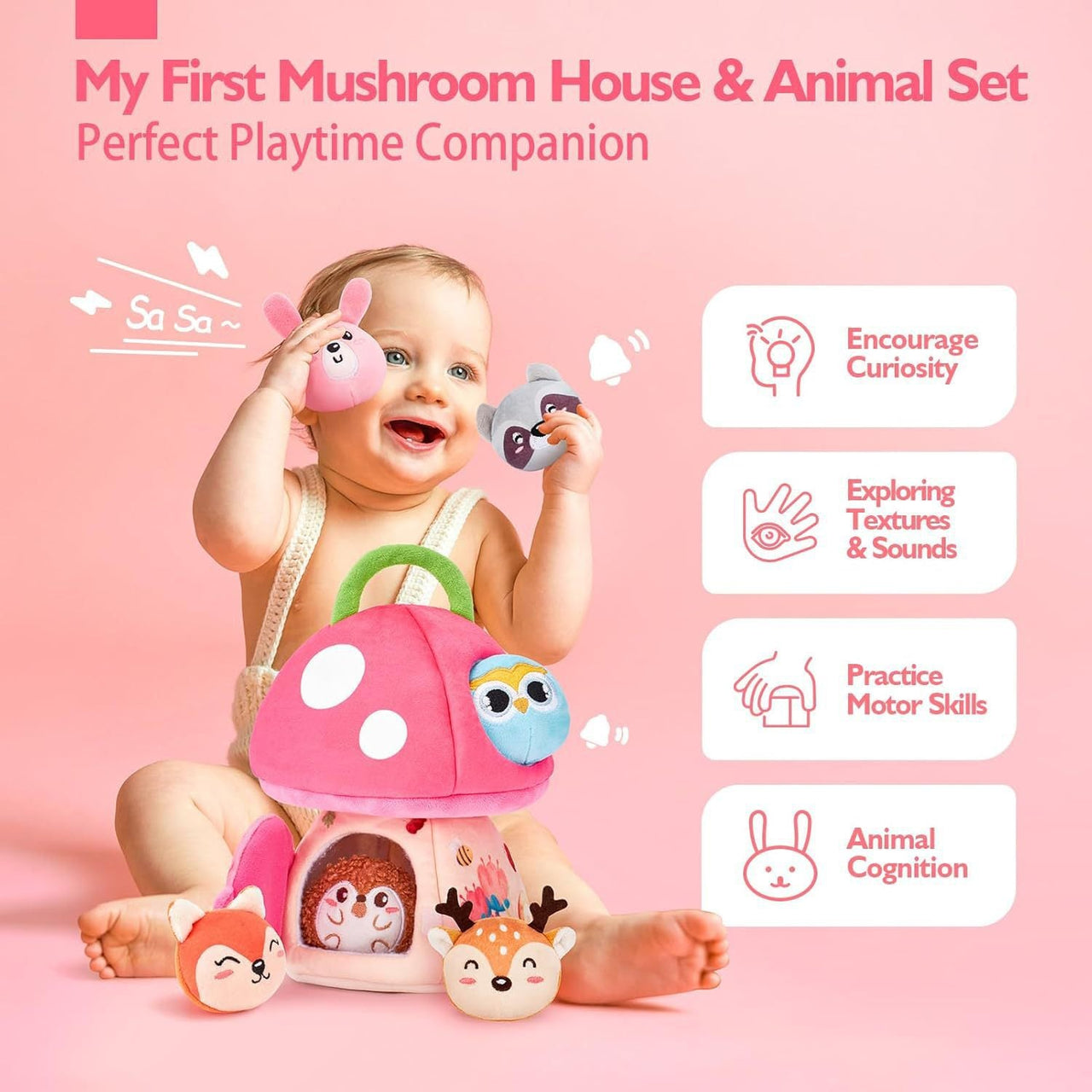 JungleHive – Gioco e apprendimento – Peluche sensoriale nel bosco