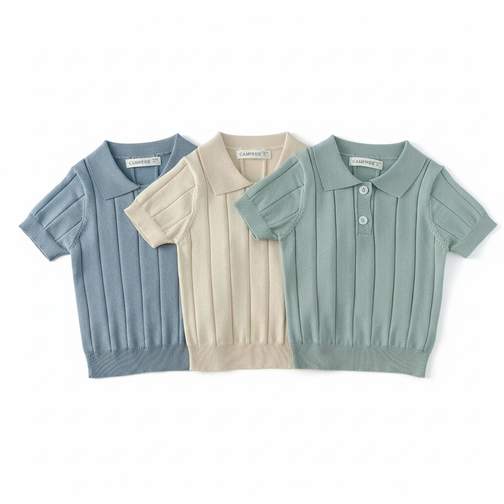 MiniLuxe – Elegante e comoda – Polo in tessuto a maglia