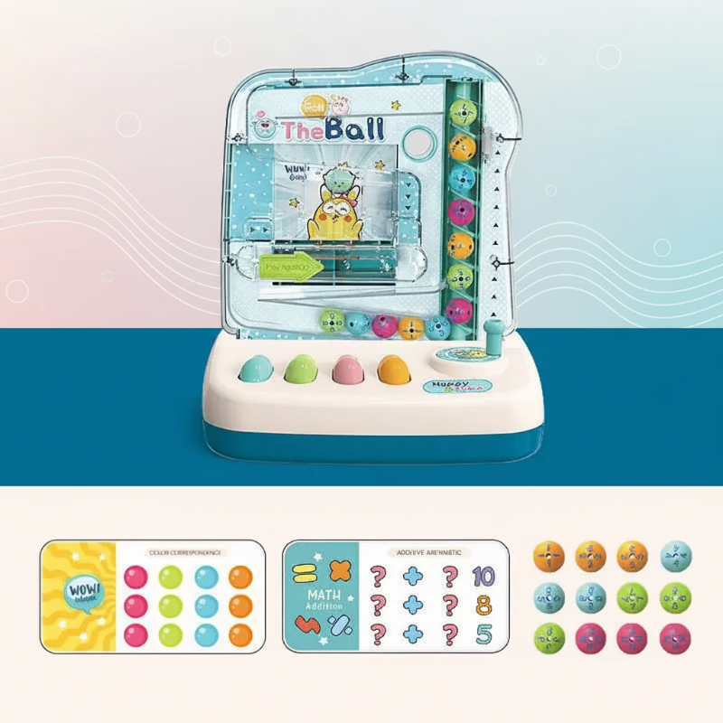 Montessori Math Track Game – Apprendimento e logica – Gioco del percorso a palline