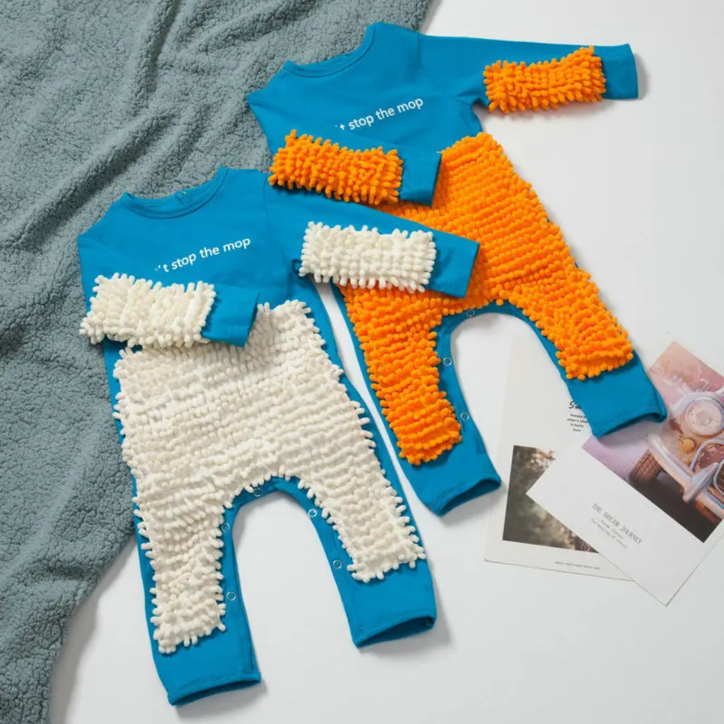 TinyCleaner – Morbida e pratica – Tutina per neonati per gattonare e giocare