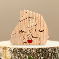 Thumbnail for Family Puzzle™ – Regalo personalizzato per la Festa della Mamma con una famiglia di orsacchiotti