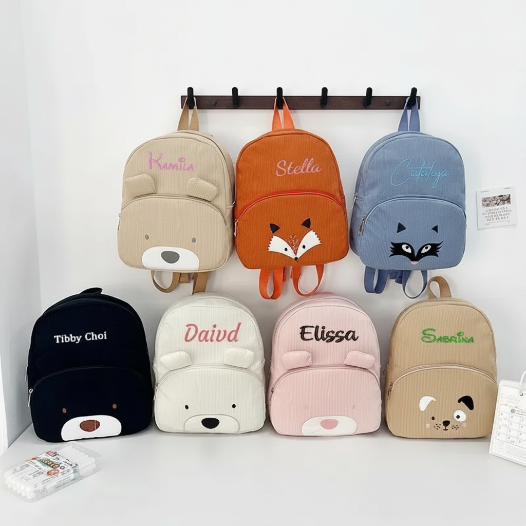 MyLittleBag – Personale e carino – Zaino personalizzato per bambini con nome e stampa con animali