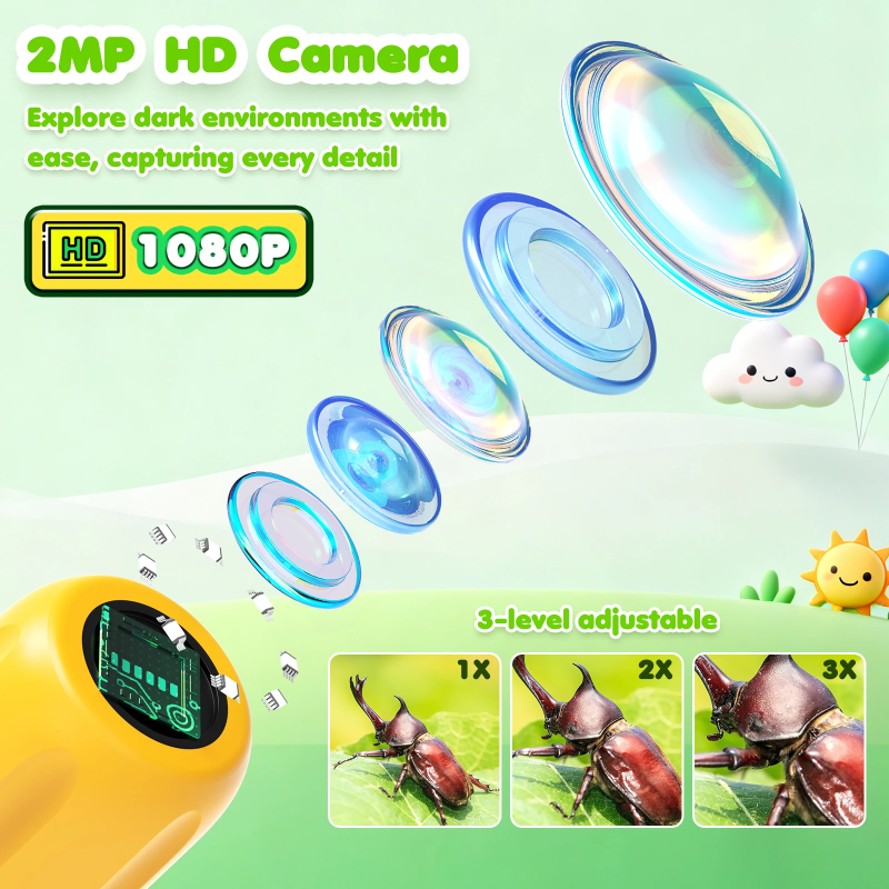 JuniorExplorer – Educativo e divertente – Videocamera boroscopica per bambini