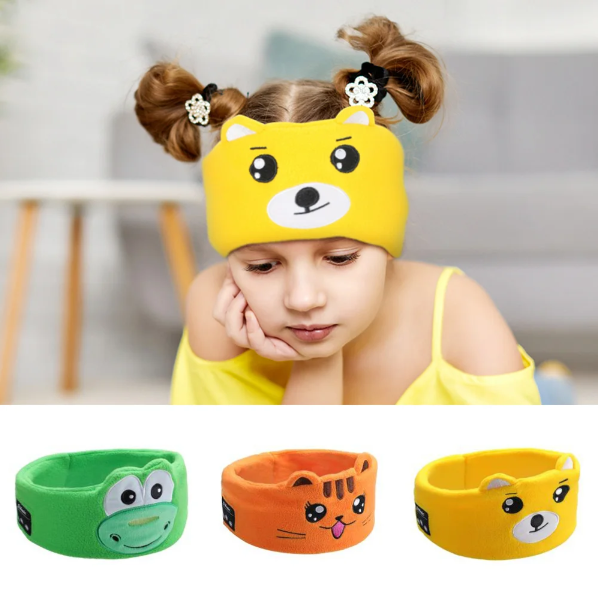 SilentRhythm – Maschera per dormire musicale e con animali – Maschera per gli occhi wireless con Bluetooth