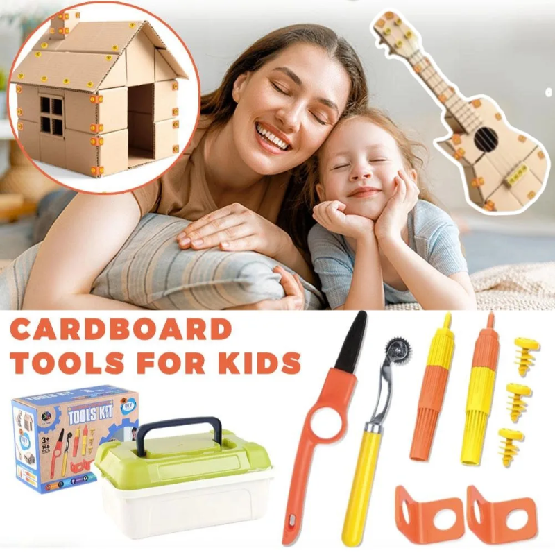 ToolMaster – Il set di attrezzi definitivo per chi costruisce con il cartone – Set di attrezzi per bambini