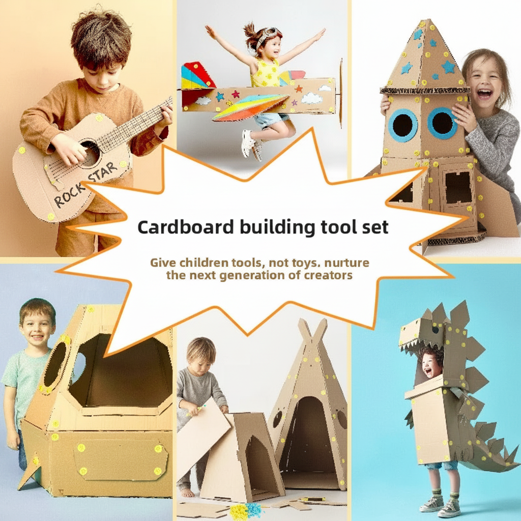 CardboardMaster – Divertente e educativo – Kit fai da te per creazioni in cartone
