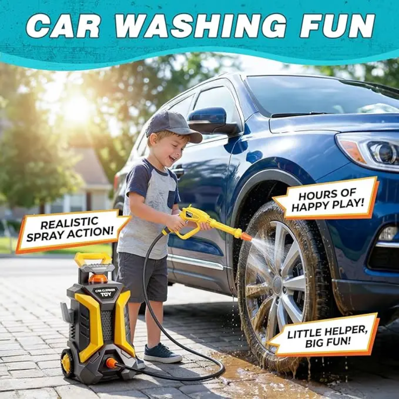 PowerWash – In sicurezza e divertendosi – Giocattoli per il lavaggio dell’auto dei bambini