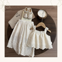 Thumbnail for TinyLuxe – Top in pizzo e pantaloni a gamba larga della collezione Zomerset