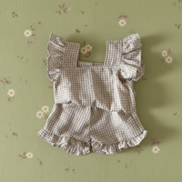 Thumbnail for Girls Ruffle Tee – Leggero e carino – Set di abbigliamento per bambini
