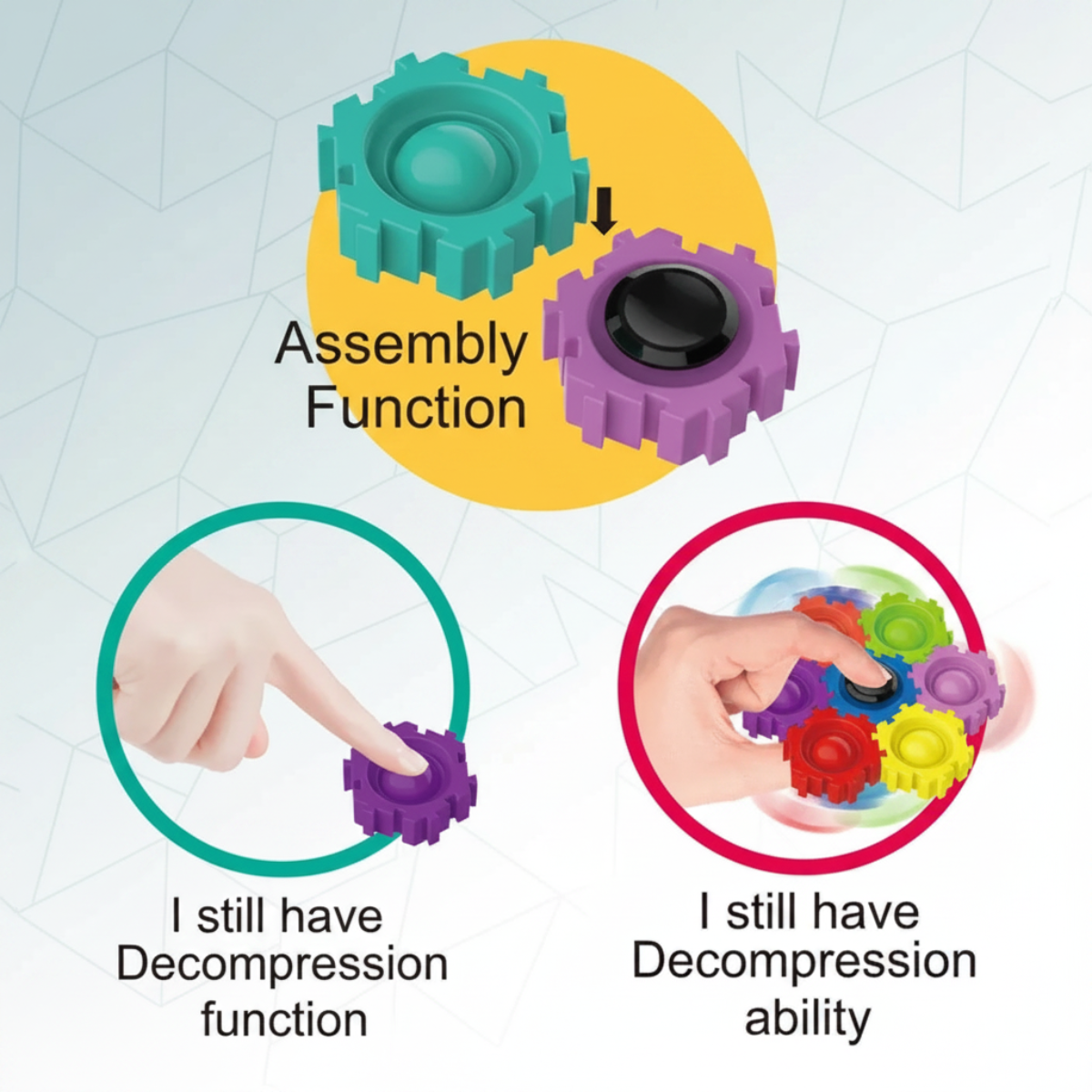 GearSpin – Educativo e interattivo – Giocattoli antistress