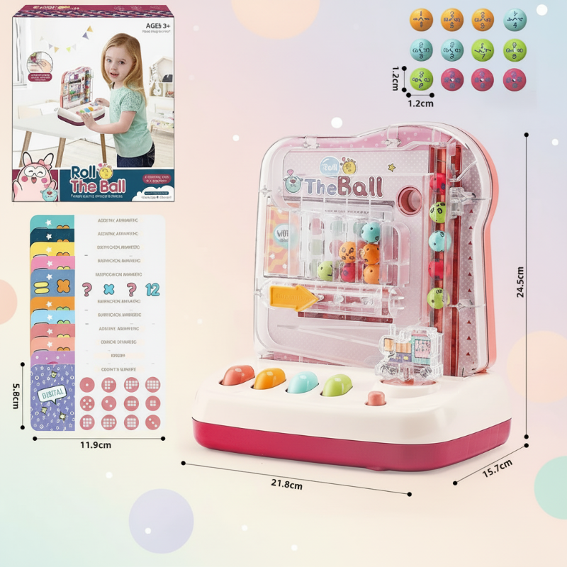 Montessori Math Track Game – Apprendimento e logica – Gioco del percorso a palline