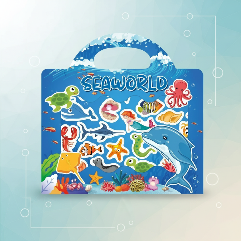 StickerFun – Colorato e istruttivo - Libro di adesivi riutilizzabile