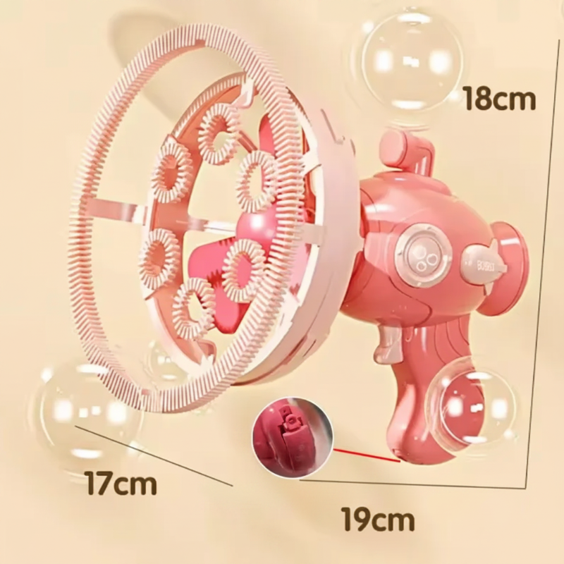 HappyBubbles – Divertente e sicuro – Pistola a bolle per bambini