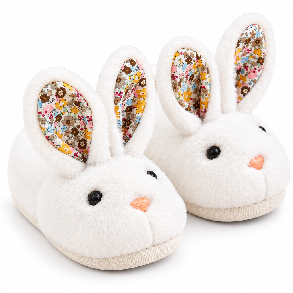 BunnyToes – Morbide e calde – Pantofole di peluche a forma di coniglio