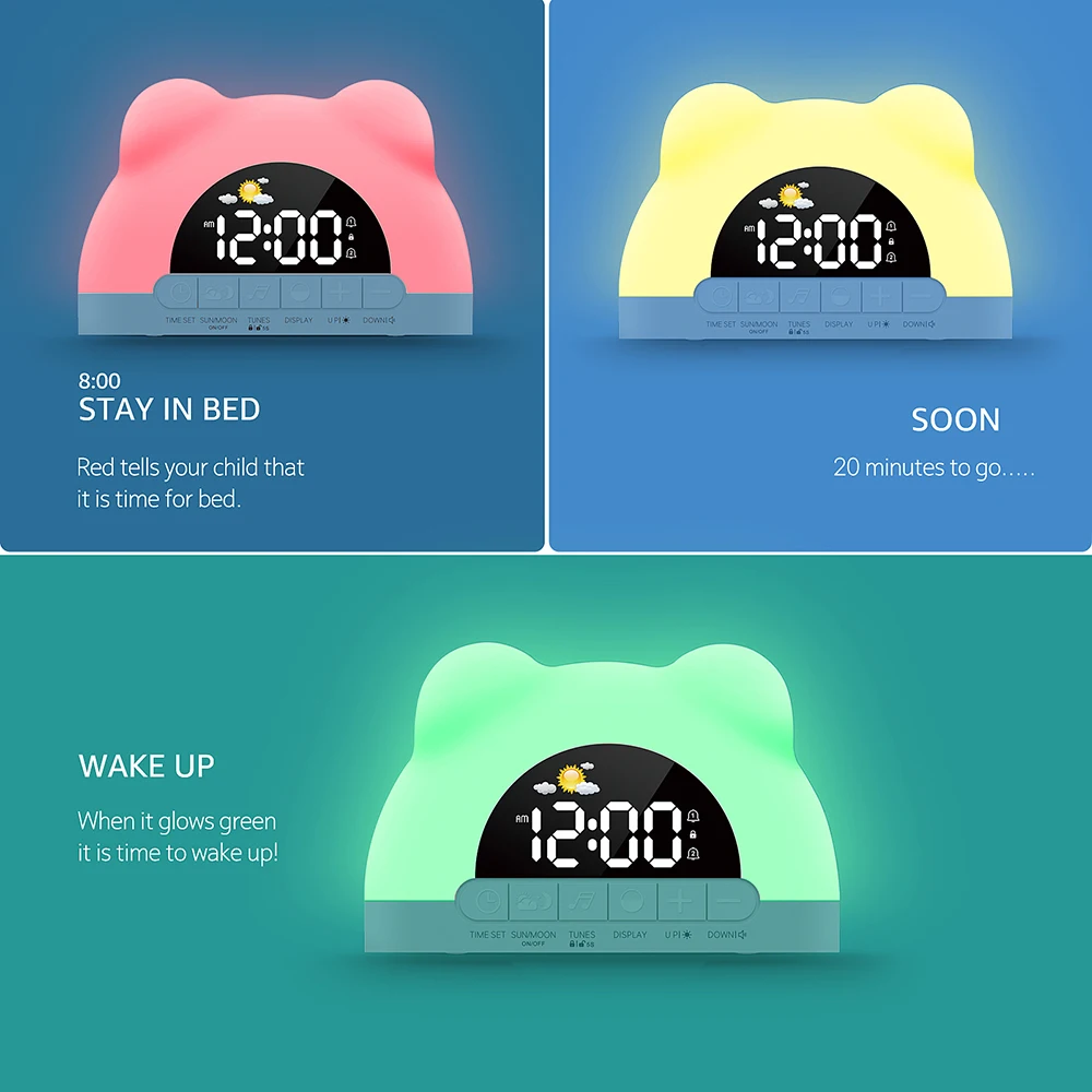 TinySunrise – Delicato e funzionale – Sveglia digitale con luce dell’alba