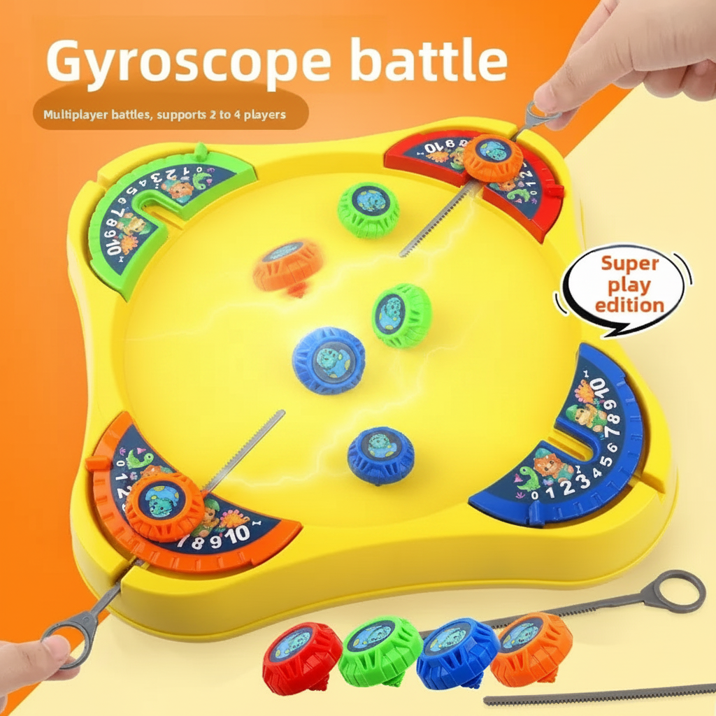 SpinArena – Attivo e interattivo – Set da gioco con trottola a cordicella