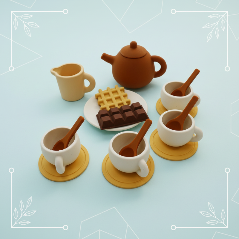 MiniBrew – Divertente ed educativo – Set da tè in silicone