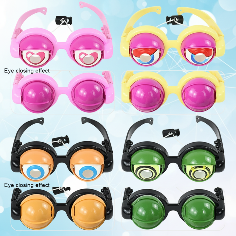 FunGoggles – Divertente e interattivo – Occhiali giocattolo con grandi occhi che sbattono le palpebre
